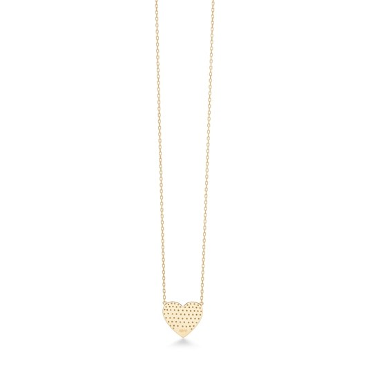 heart pavé moyenne 项链