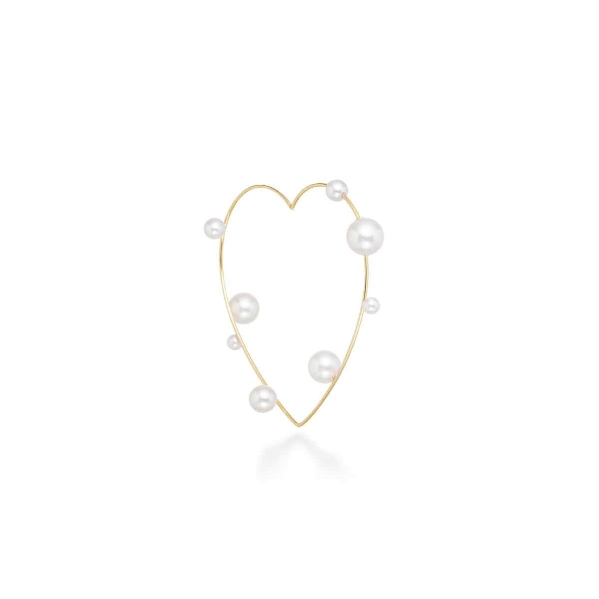 bubble hoop heart 耳环