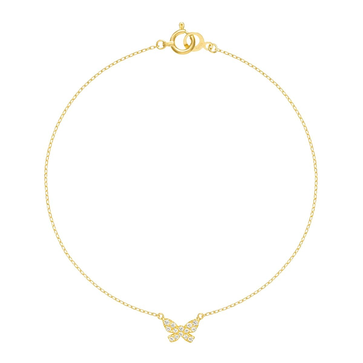 butterfly pavé 手链