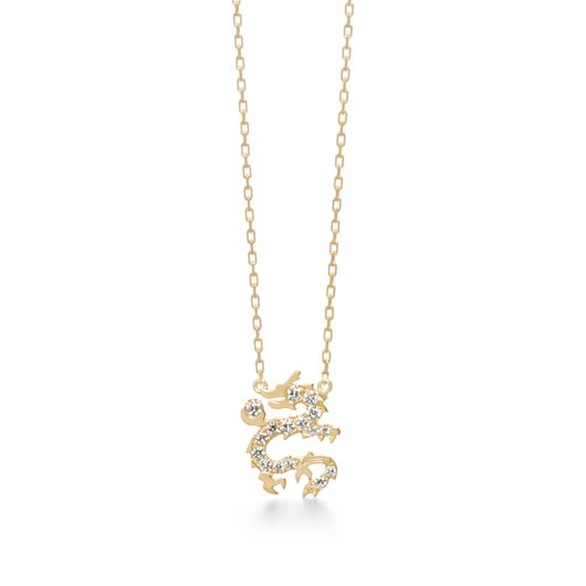 dragon pavé 项链