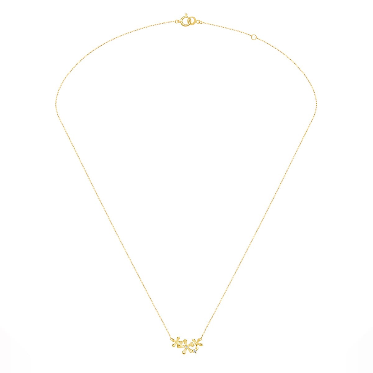 fleur brillant 项链