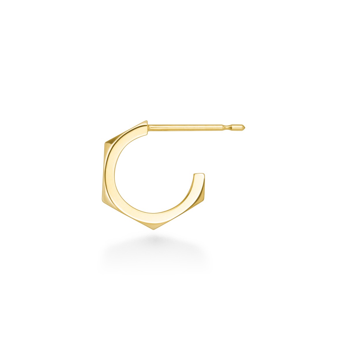 ruche facet diamond 耳环