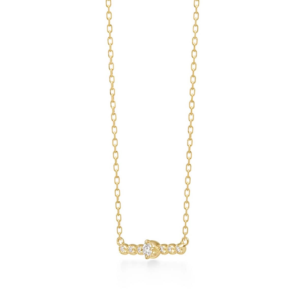 filament line diamond 项链