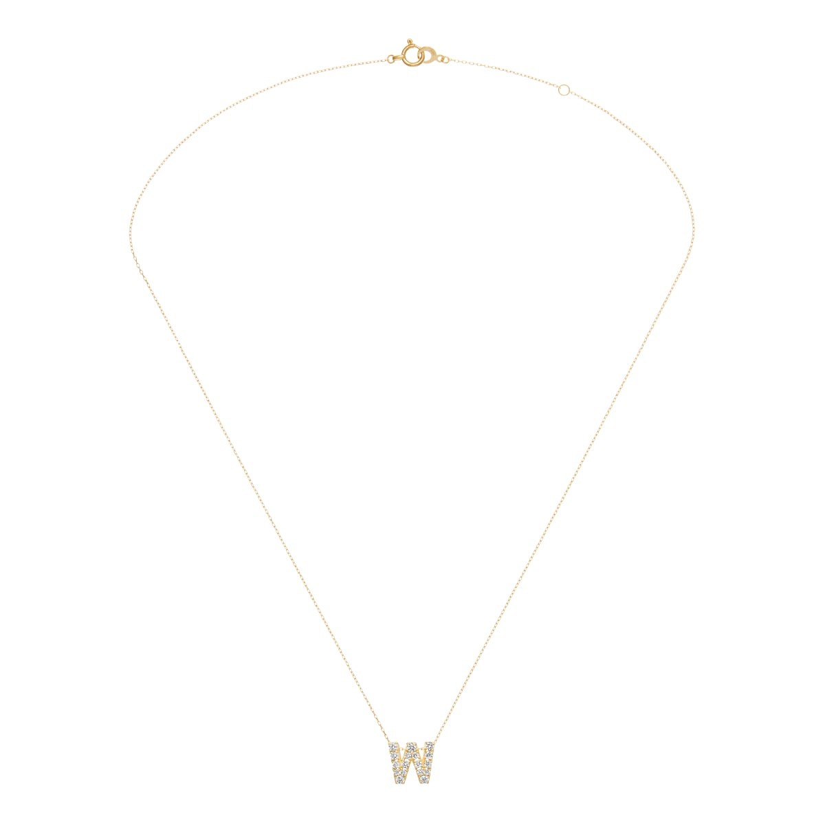 première étoile initial 项链 W