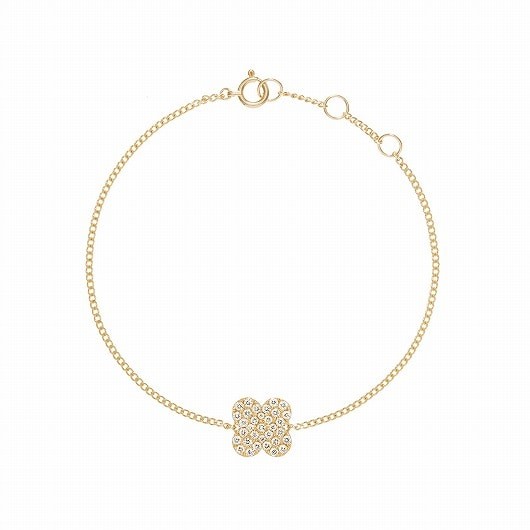 petal pavé midi 手链