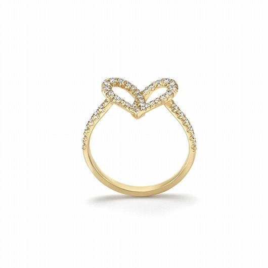 fil rouge heart midi 戒指(全密镶)