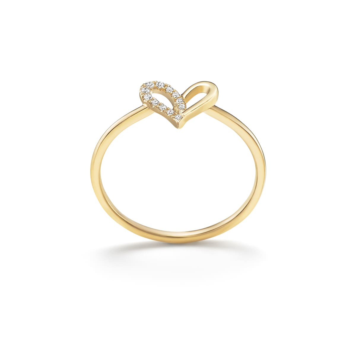 fil rouge heart 戒指(半密镶)