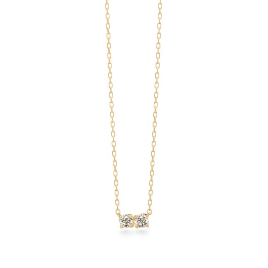 fil rouge 2 diamonds 项链